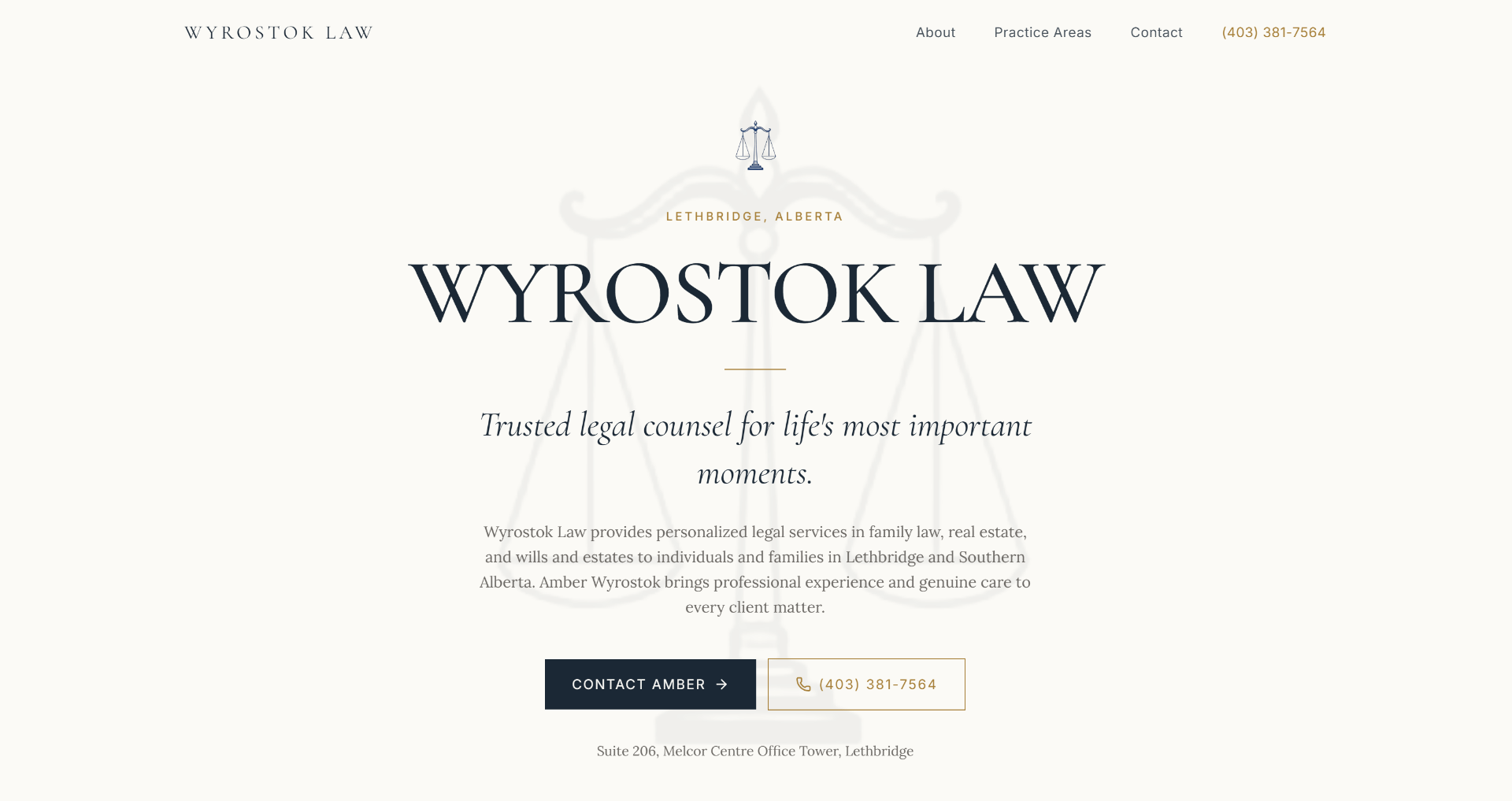 Wyrostok Law website