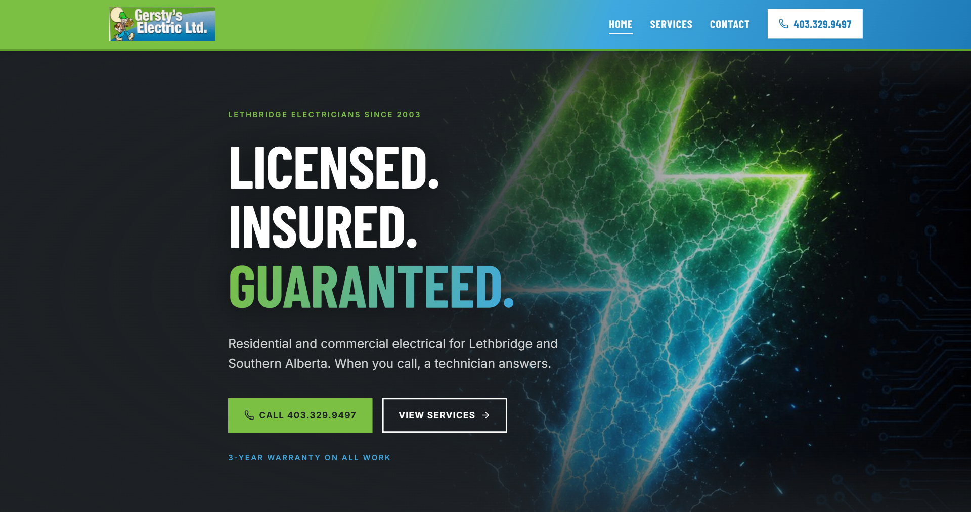 Gersty's Electric Ltd. website
