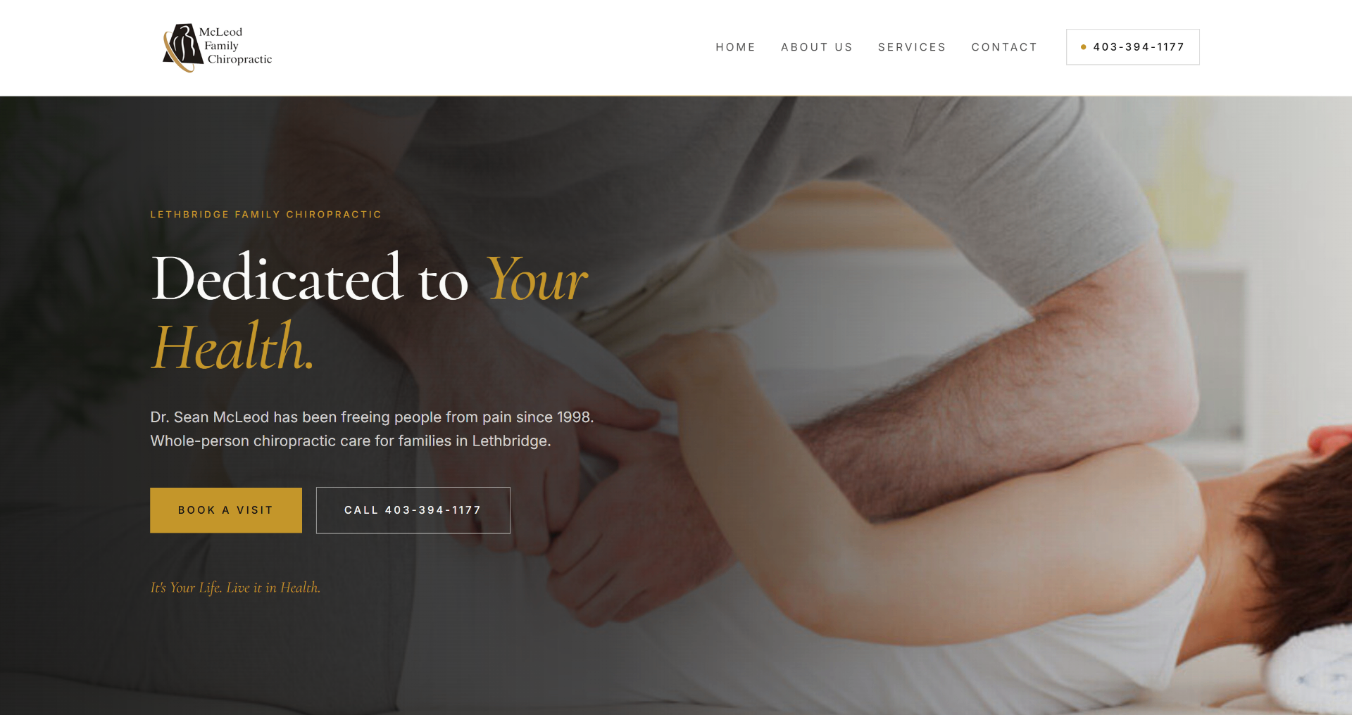 McLeod Family Chiropractic website
