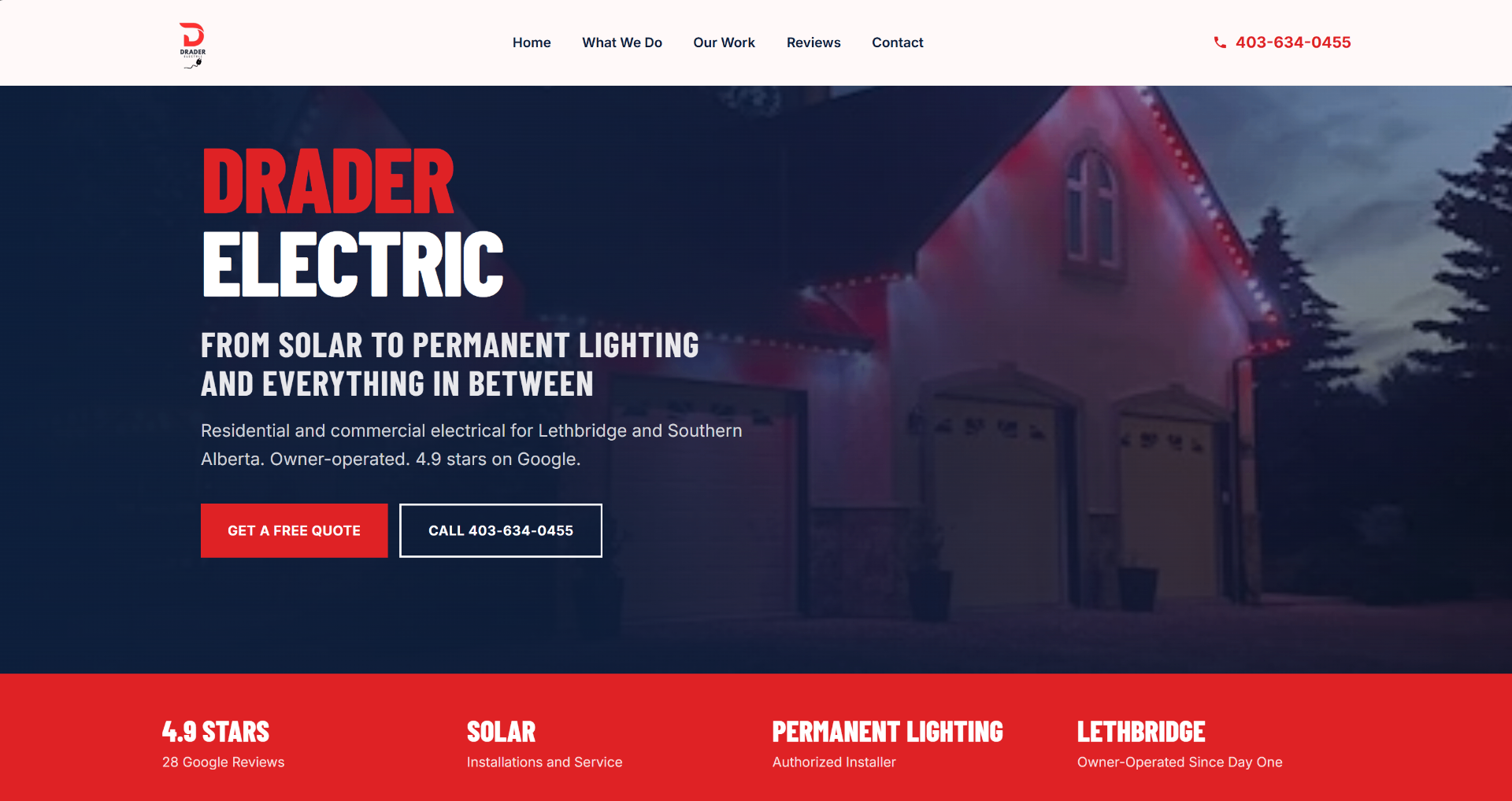 Drader Electric website