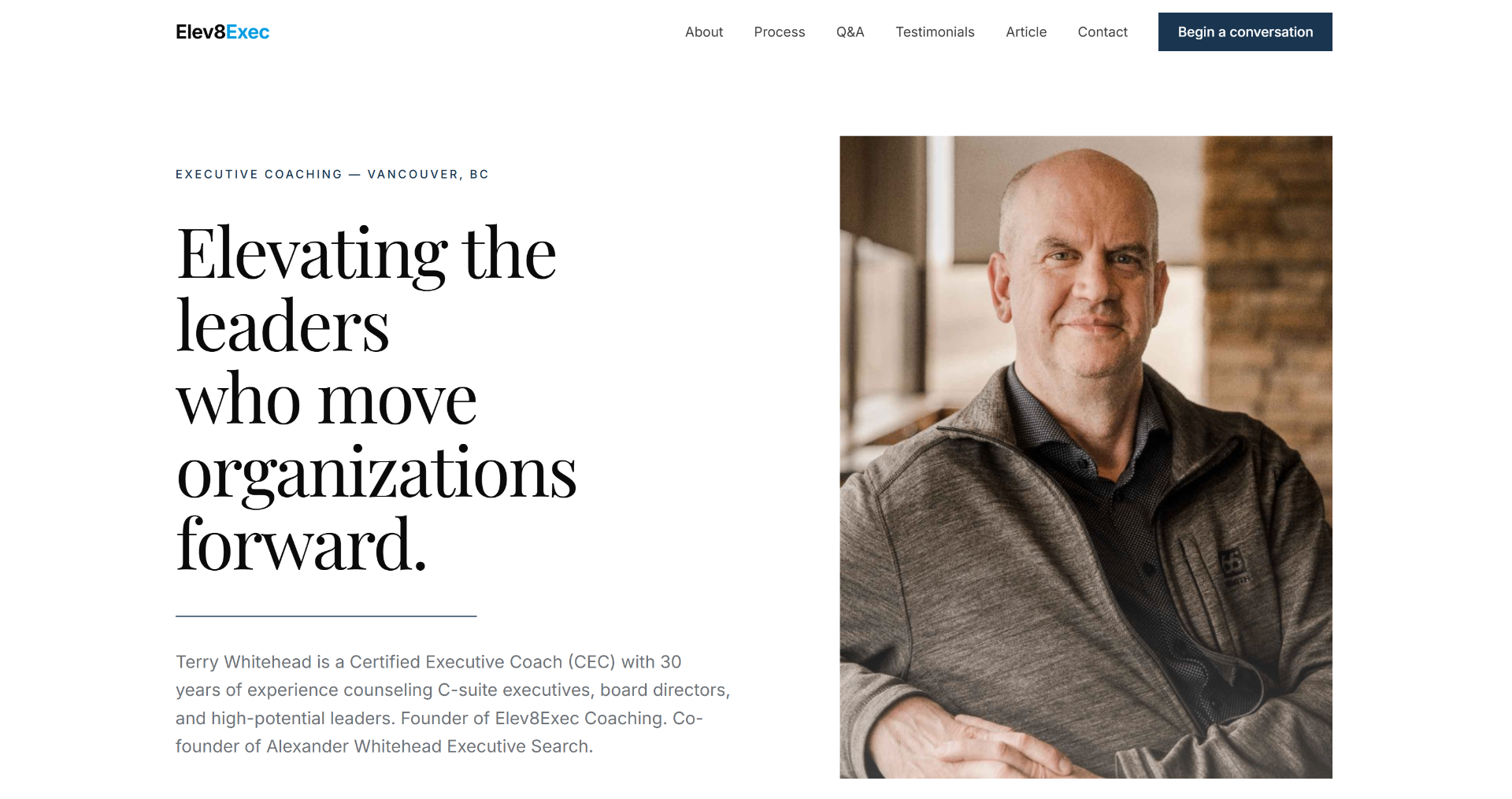 Elev8Exec website