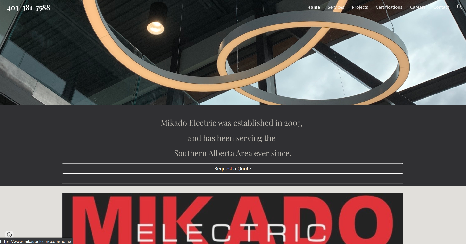 Mikado Electric previous website