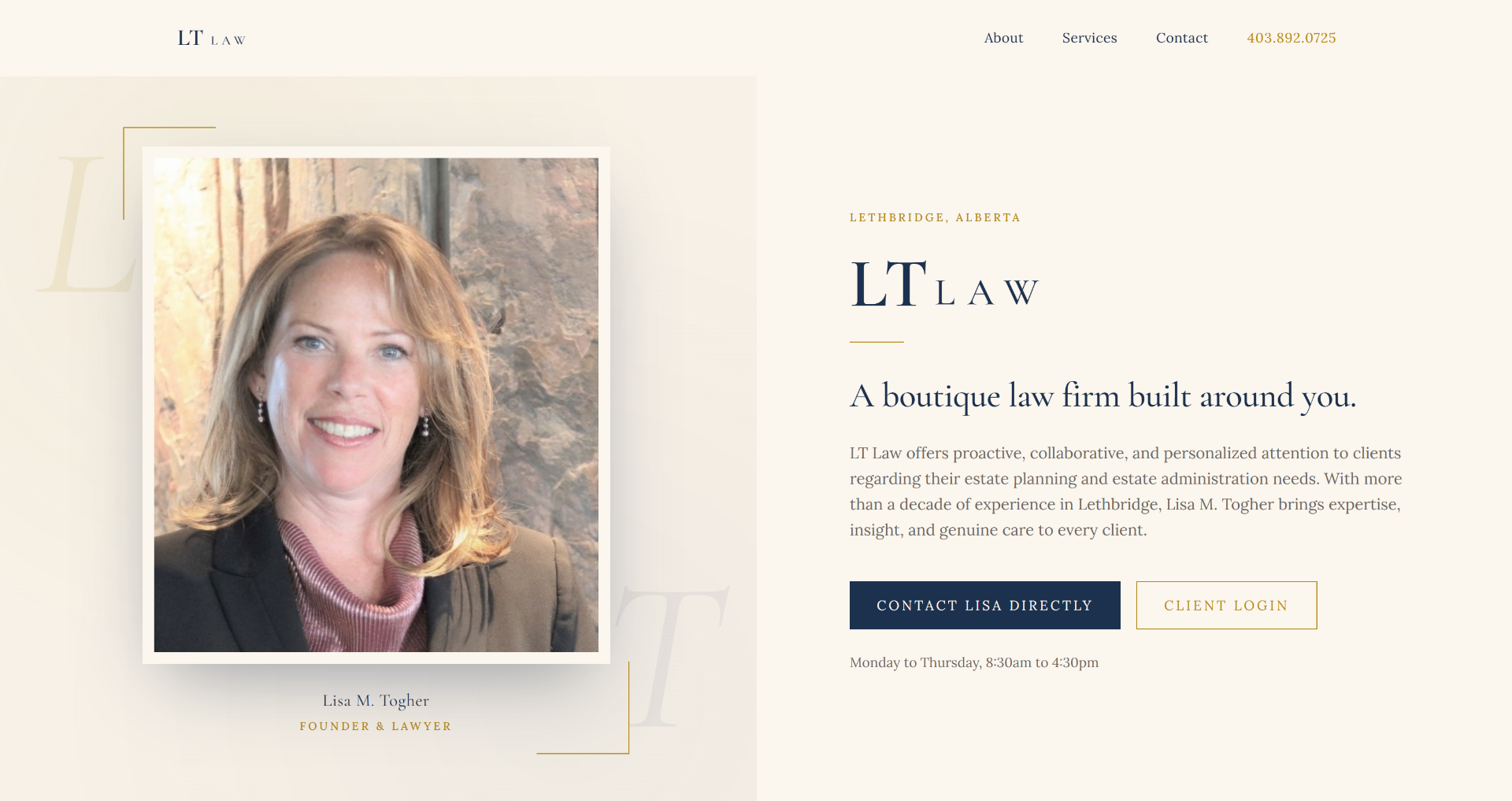 LT Law website